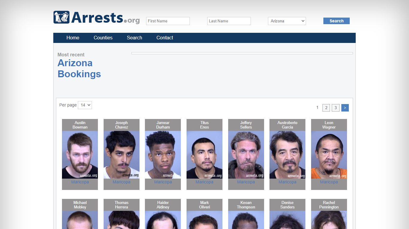 Arizona Arrests and Inmate Search